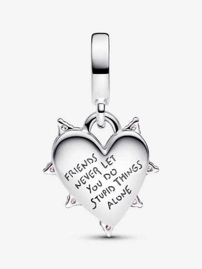 Friendship Opalescent Double Dangle Charm