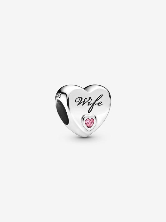 Wife Love Heart Charm
