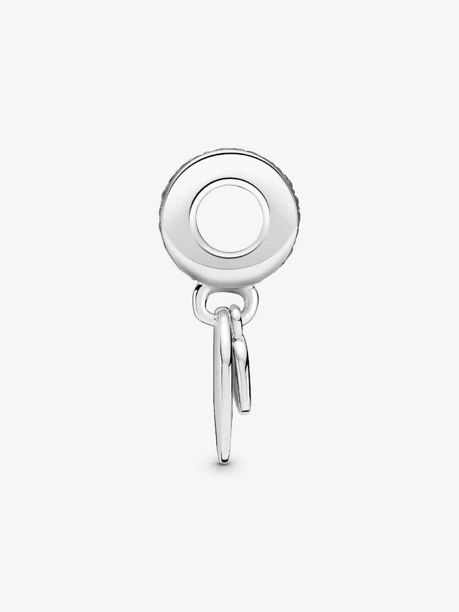 Engravable Heart Disc Dangle Charm
Sterling silver