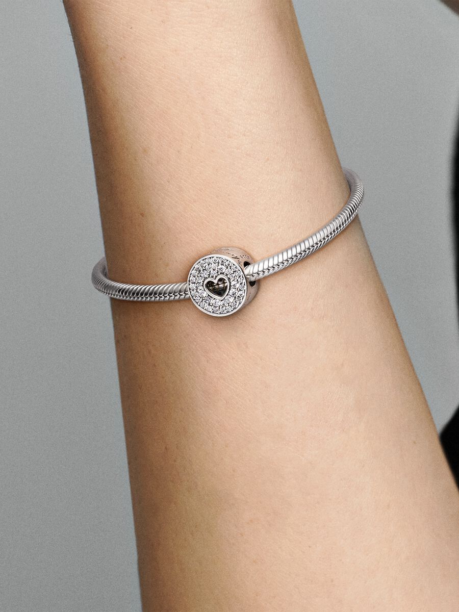 Pavé & Heart Anniversary Charm