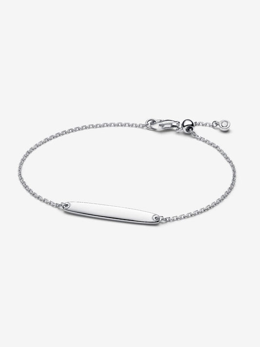 Engravable Bar Chain Bracelet
Sterling silver