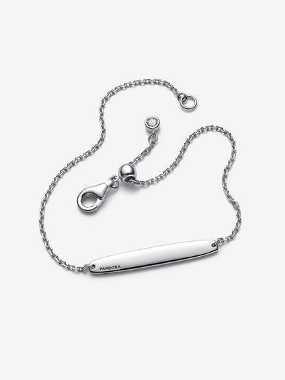 Engravable Bar Chain Bracelet
Sterling silver