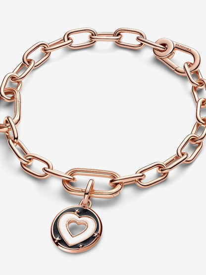 Pandora ME Hearts Medallion Charm
14k rose gold plating