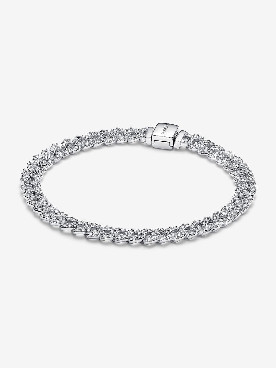 Pandora Timeless Pavé Cuban Chain Bracelet