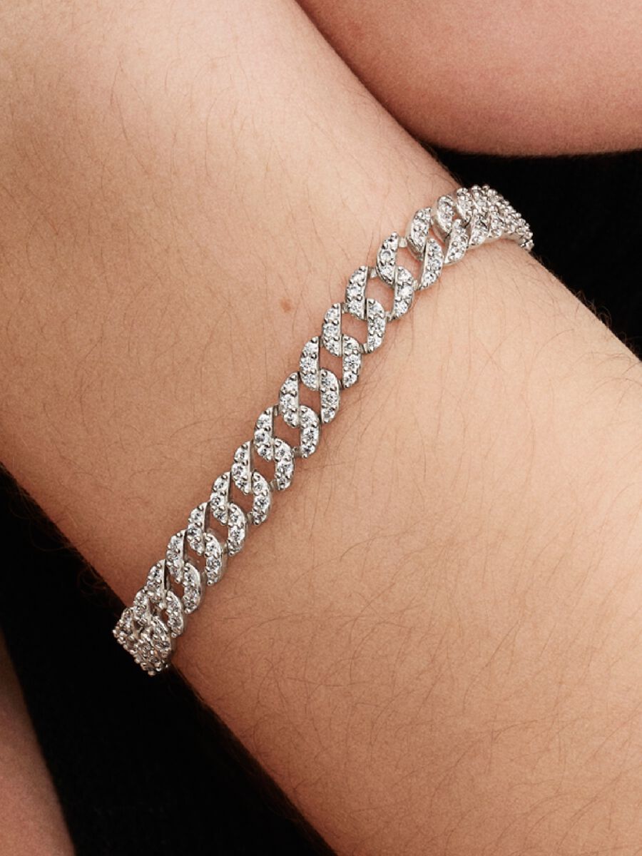 Pandora Timeless Pavé Cuban Chain Bracelet
