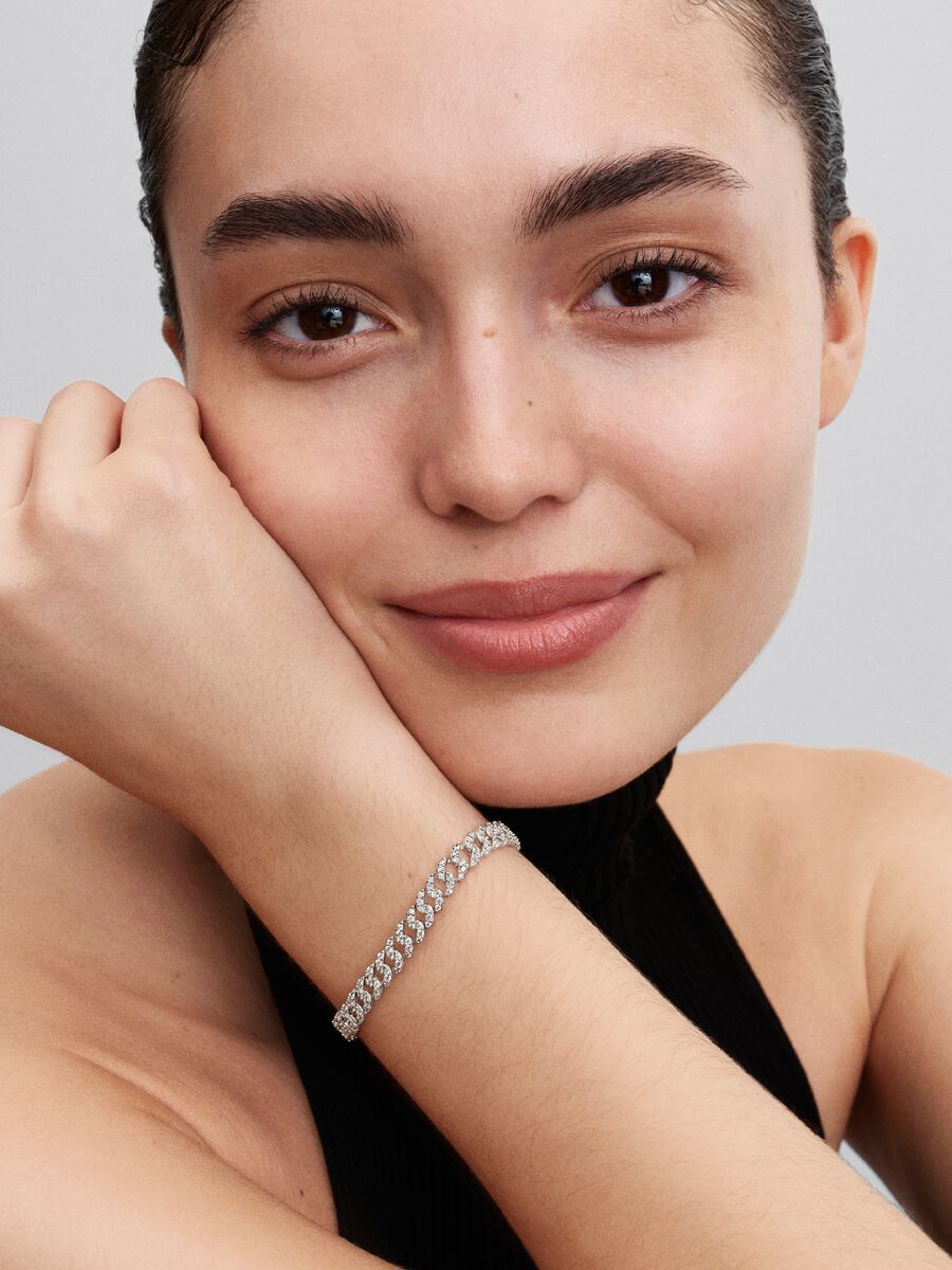 Pandora Timeless Pavé Cuban Chain Bracelet