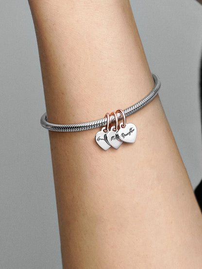 Two-tone Splittable Family Generation of Hearts Triple Dangle Charm