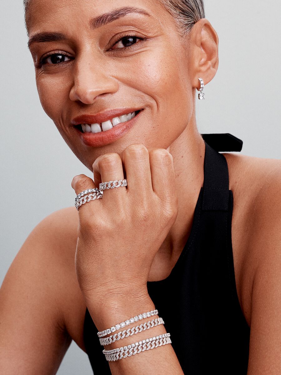 Pandora Timeless Pavé Cuban Chain Bracelet