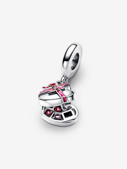 Openable Heart Chocolate Gift Box Dangle Charm
Sterling silver