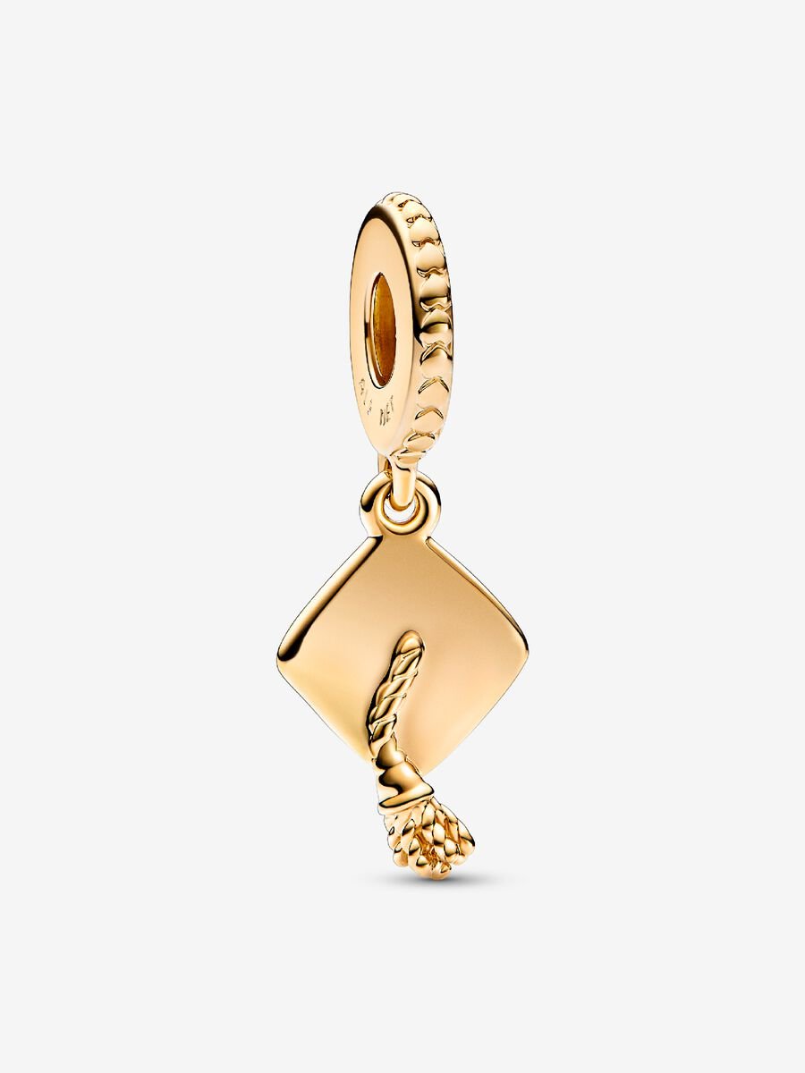 Graduation Cap Dangle Charm
14k gold plating