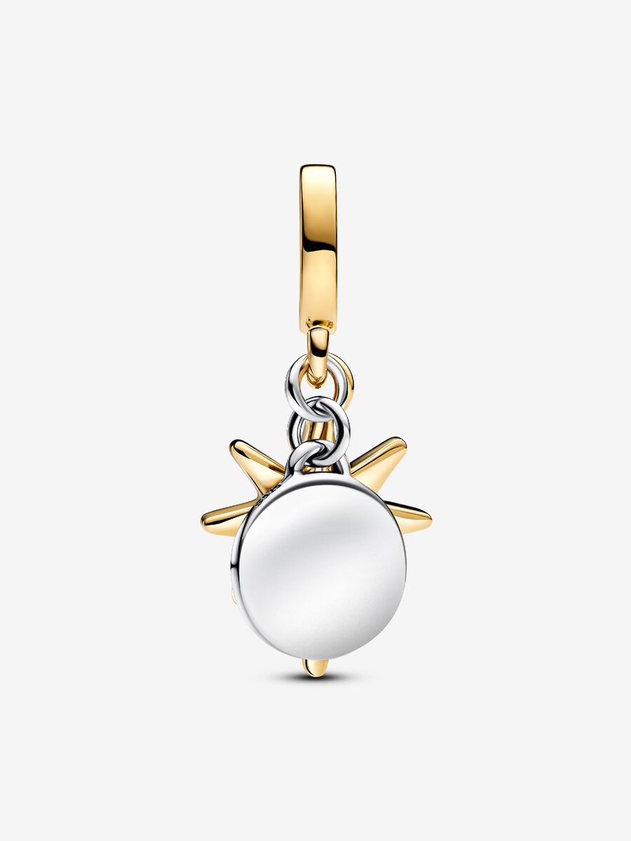 Engravable North Star Lab-grown Diamond Dangle Charm
0.009 ct TW, Sterling silver, 14k gold plating