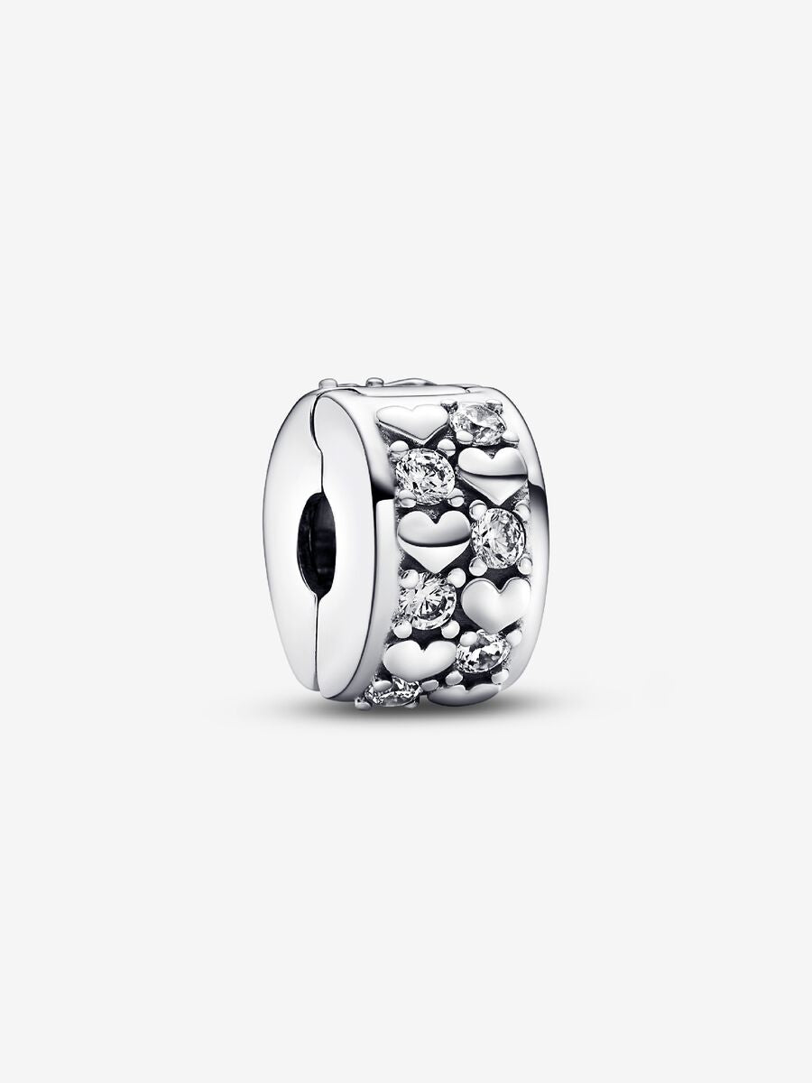 Infinite Hearts Sparkling Clip Charm