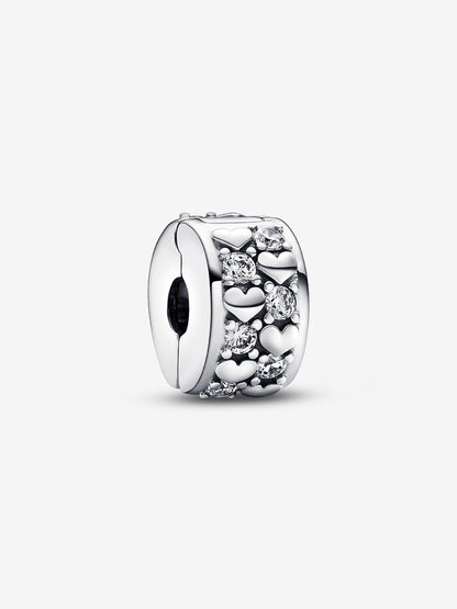 Infinite Hearts Sparkling Clip Charm