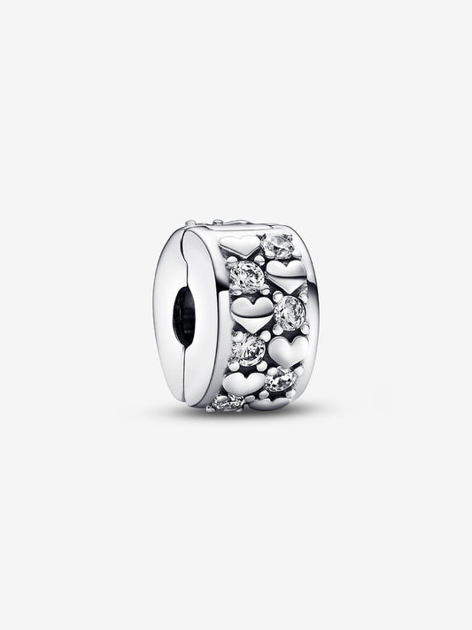 Infinite Hearts Sparkling Clip Charm