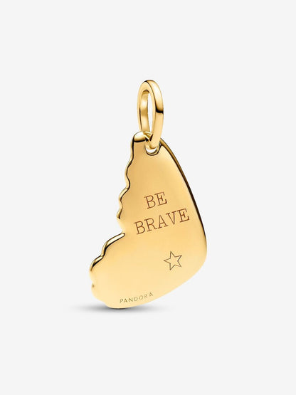 Engravable Butterfly Wing Tag Pendant
14k gold plating