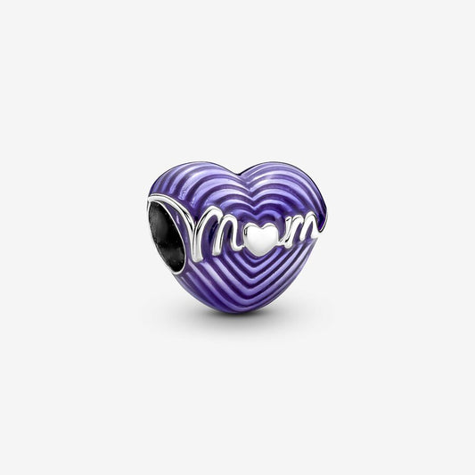 Radiating Love Mum Heart Charm