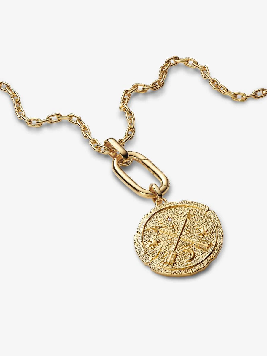 Crossing Arrows Oversized Medallion Charm