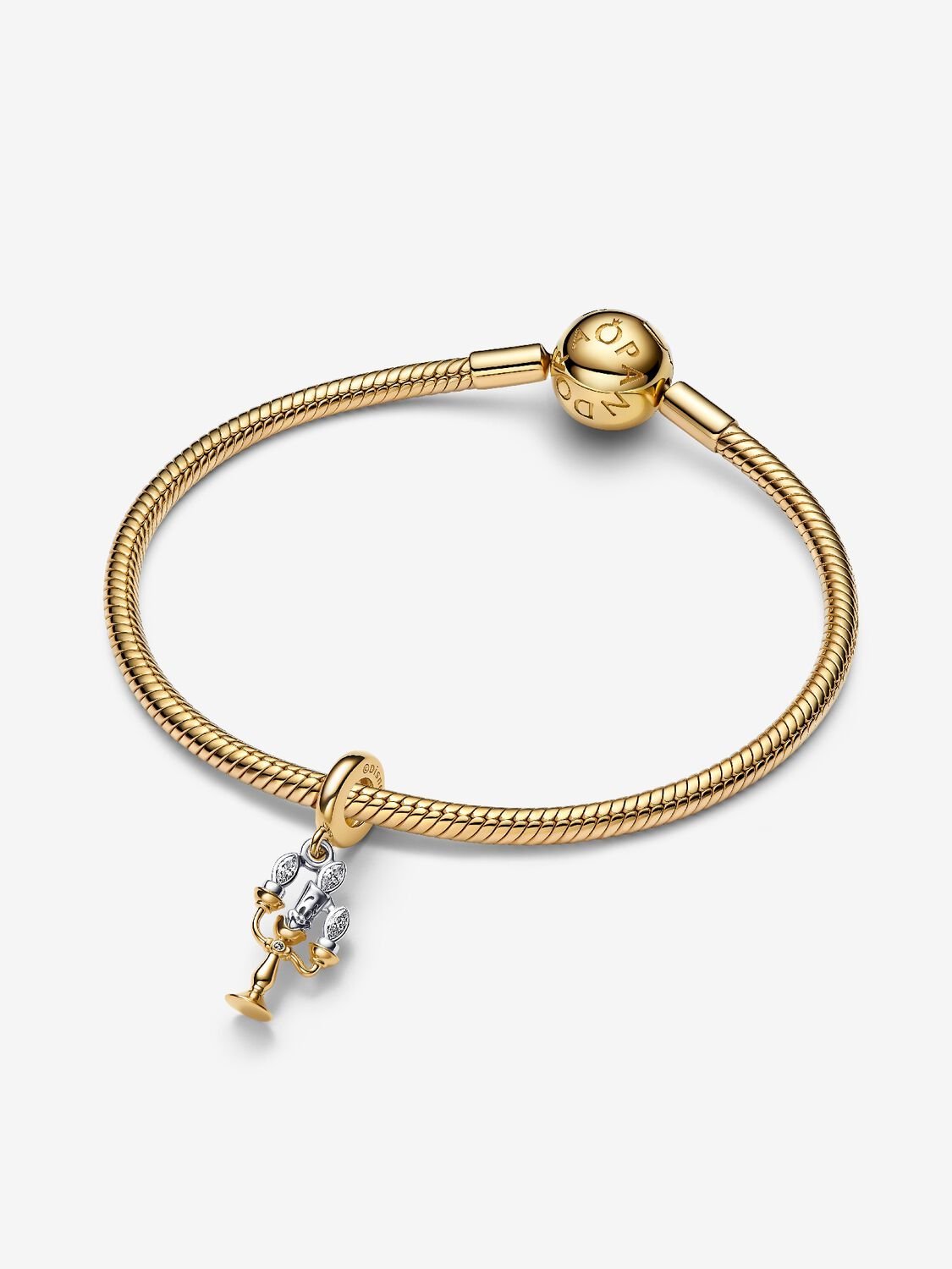 Disney Beauty and the Beast Lumiere Dangle Charm
Sterling silver, 14k gold plating