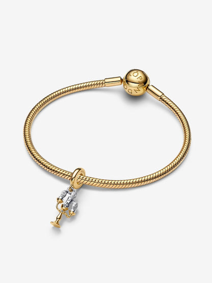 Disney Beauty and the Beast Lumiere Dangle Charm
Sterling silver, 14k gold plating
