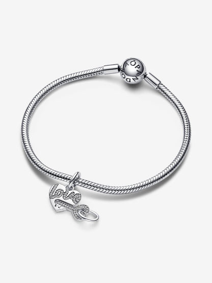 Splittable Heart & Key Dangle Charm