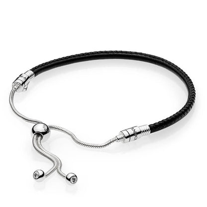 Sliding Leather Bracelet
