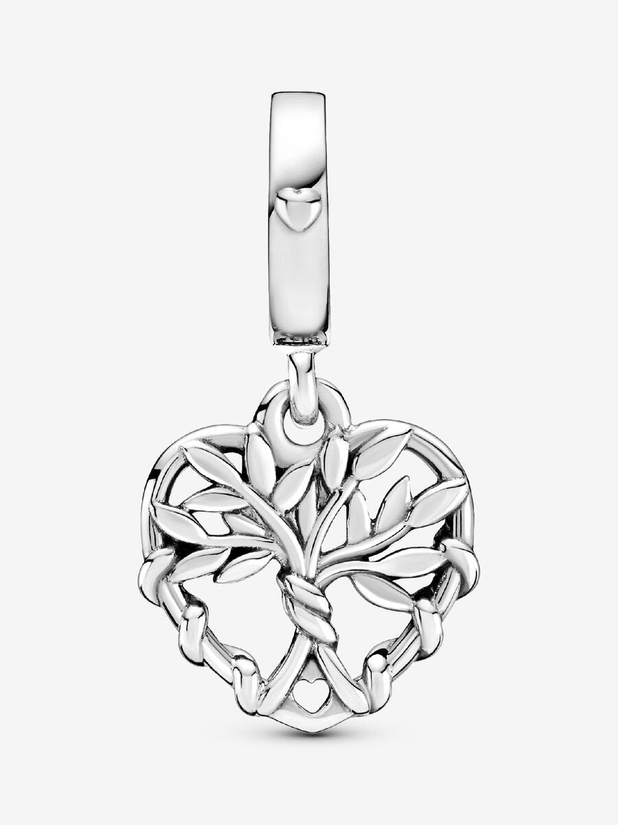 Heart Family Tree Dangle Charm