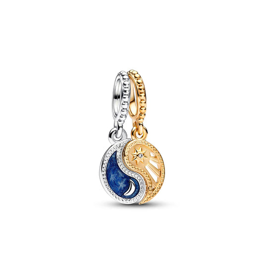 Splittable Yin & Yang Sparkling Dangle Charm