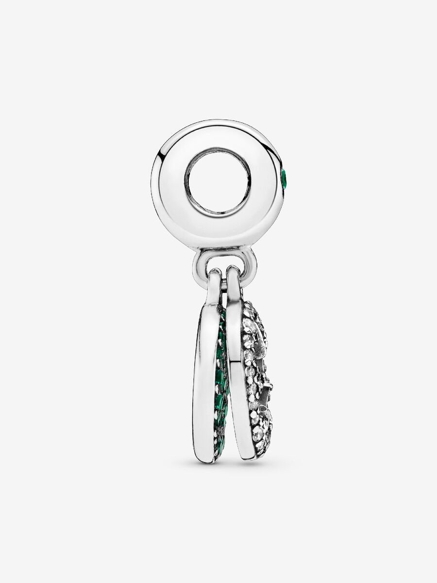 Lucky Four Leaf Clover Dangle Charm
Sterling silver