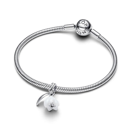 Snowdrop Flower Dangle Charm