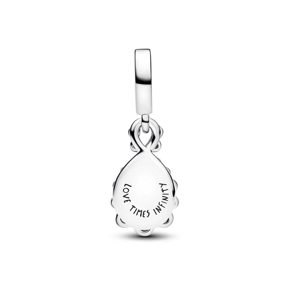 Opalescent Infinity Double Dangle Charm