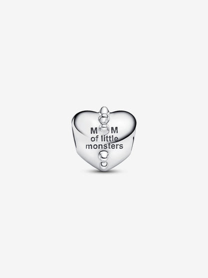 Mom's Little Monsters Heart Charm