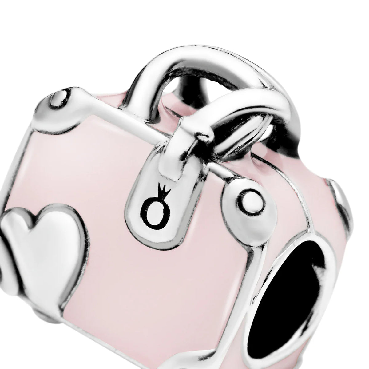 Suitcase Silver Charm