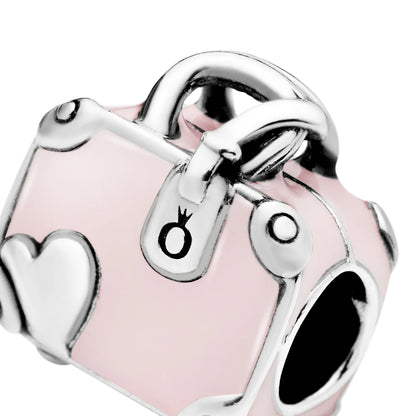 Suitcase Silver Charm