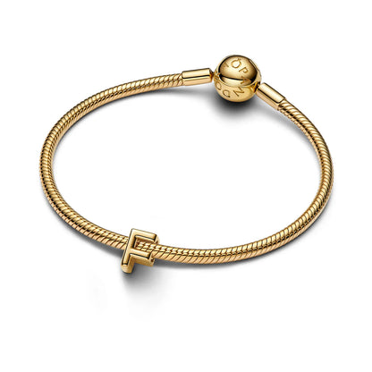 Letter F 14K Gold-Plated Charm