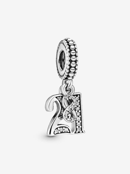 21st Celebration Dangle Charm