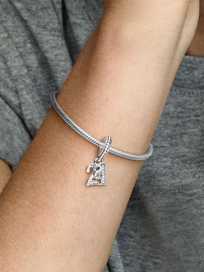 21st Celebration Dangle Charm