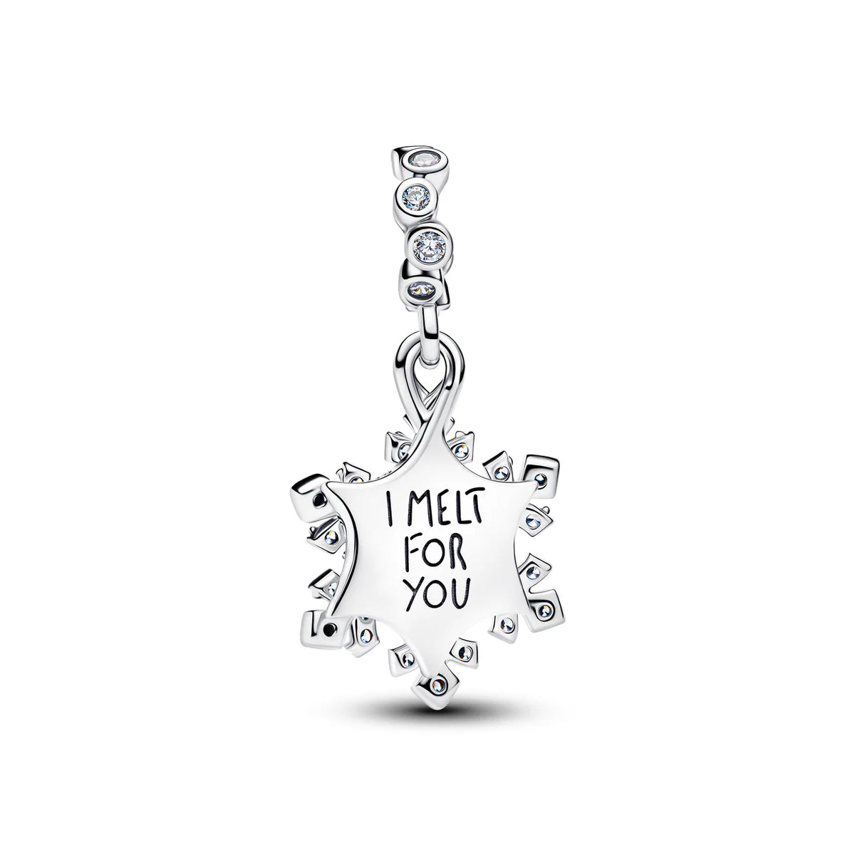 Opalescent Snowflake Double Dangle Charm