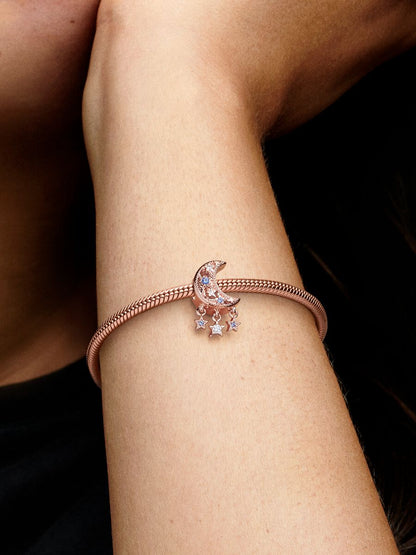 Star & Crescent Moon Charm
14k rose gold plating
