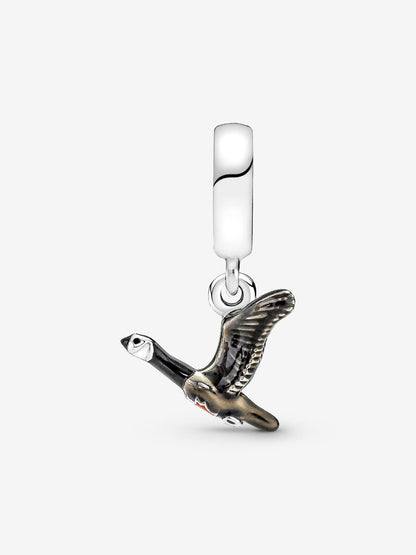 Canadian Goose & Maple Leaf Dangle Charm