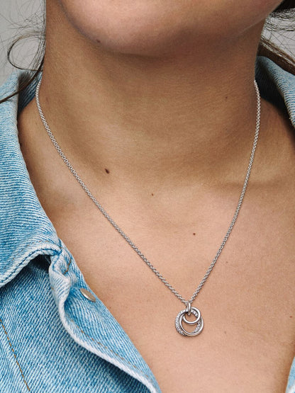 Family Always Encircled Pendant Necklace