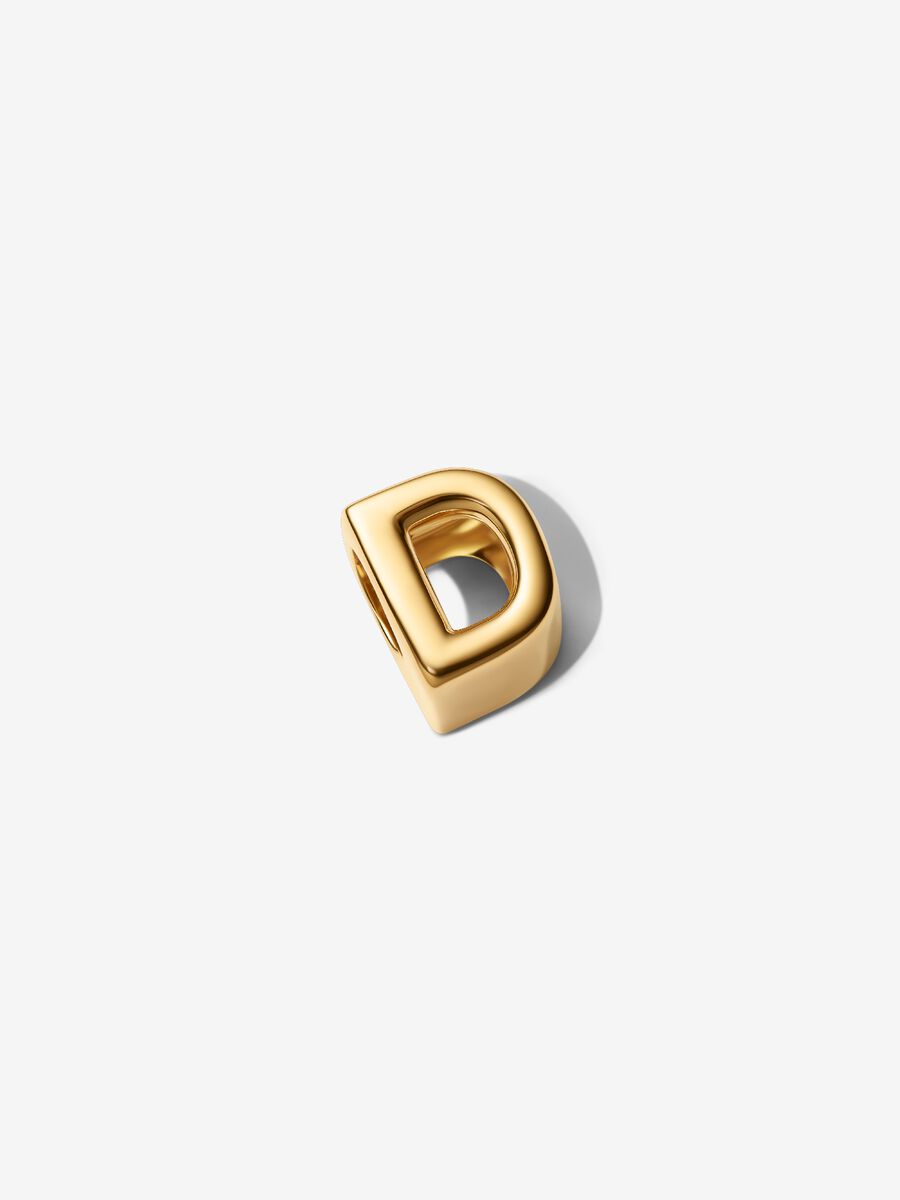 Letter D Alphabet Charm
14k gold plating