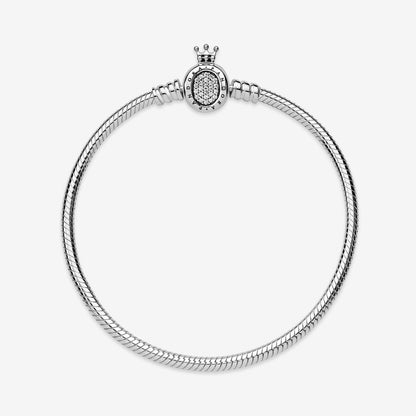 Pandora Moments Crown O & Snake Chain Bracelet