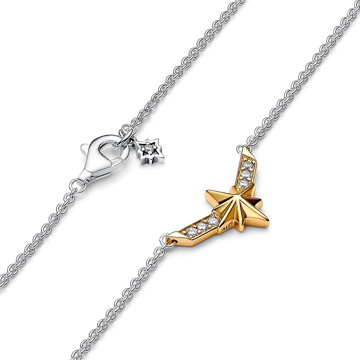 Marvel Captain Marvel Octogram Star Two-Tone Pendant Necklace