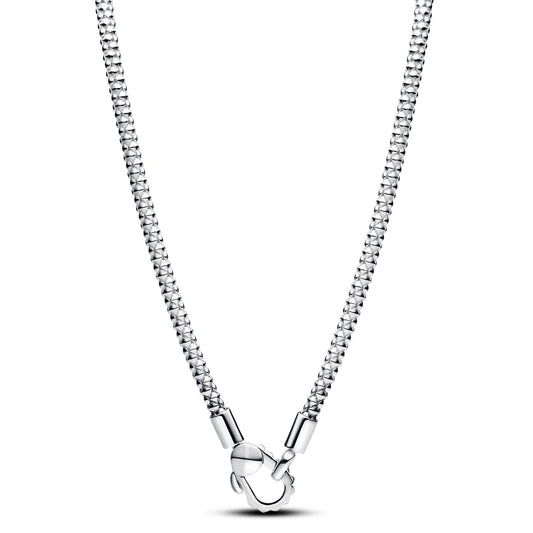 Studded Chain Sterling Silver Necklace