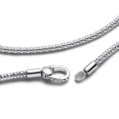 Studded Chain Sterling Silver Necklace