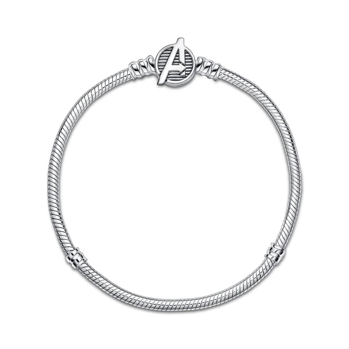 Pandora Moments Marvel The Avengers Logo Clasp Snake Chain Bracelet