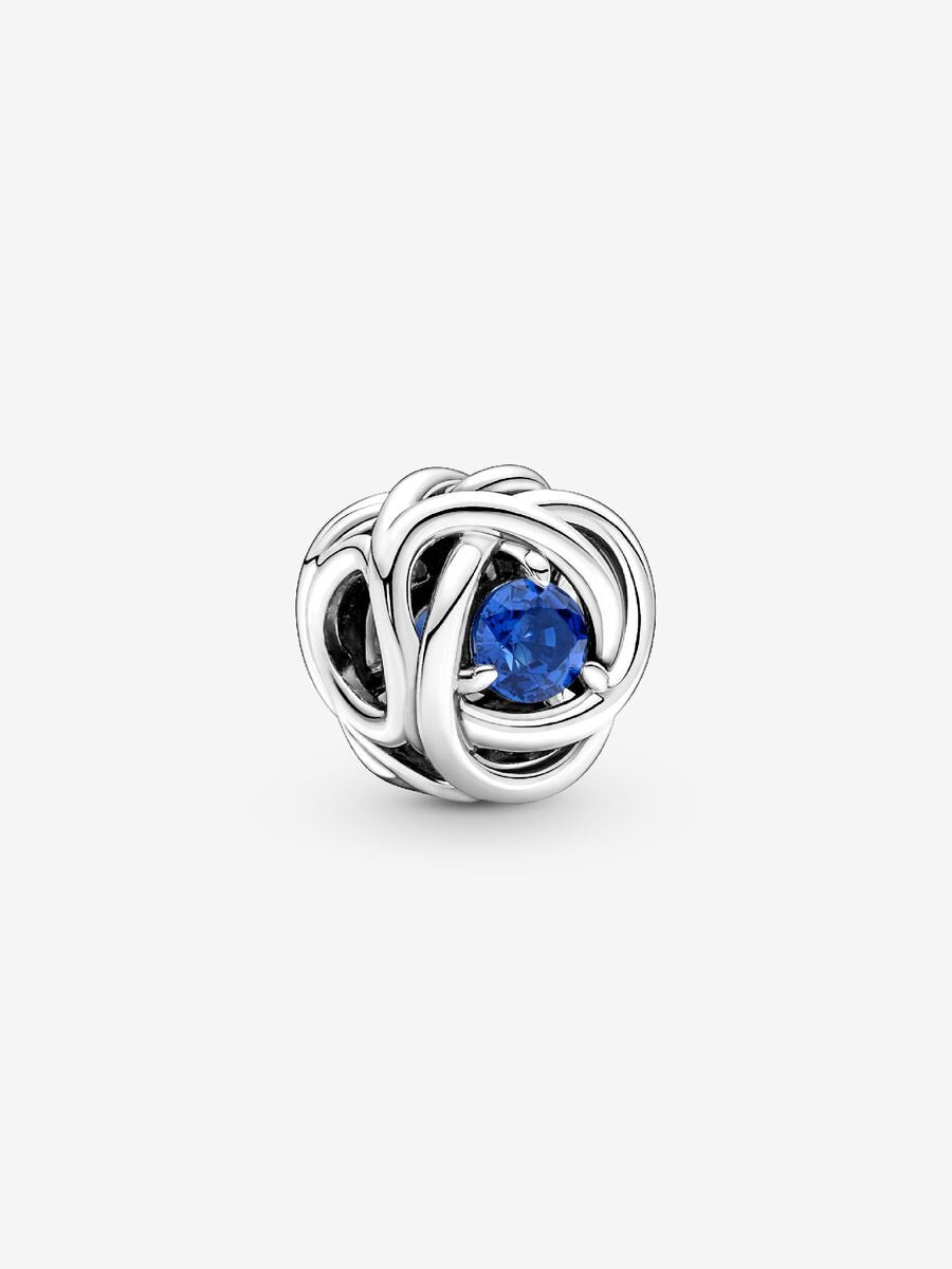September Birthstone Eternity Circle Charm
Sterling silver