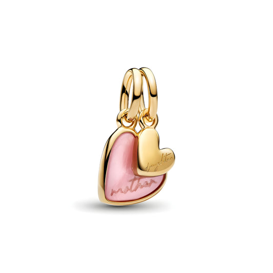 Pink Mother & Daughter Splittable Dangle Charm