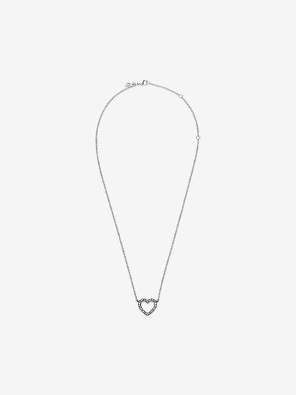 Sparkling Open Heart Necklace