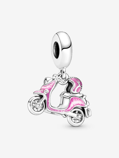 Pink Scooter Dangle Charm
Sterling silver